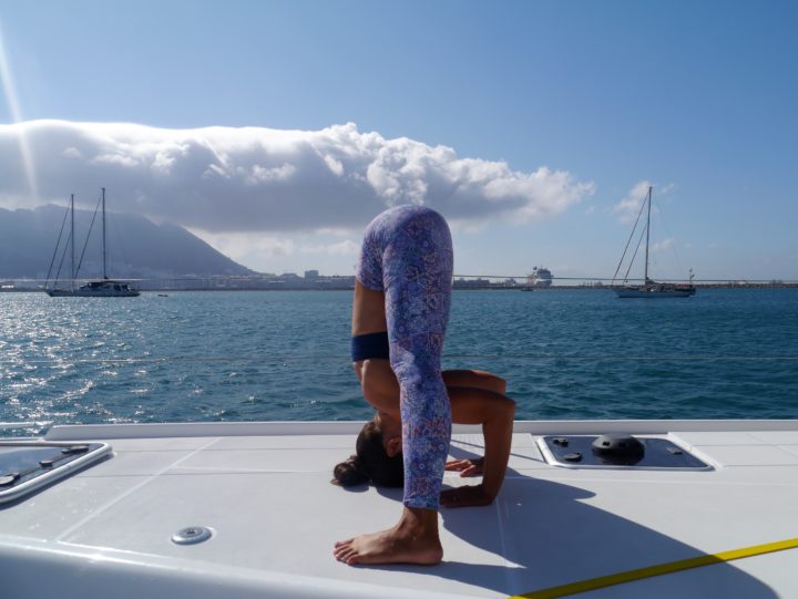 Yoga catamaran