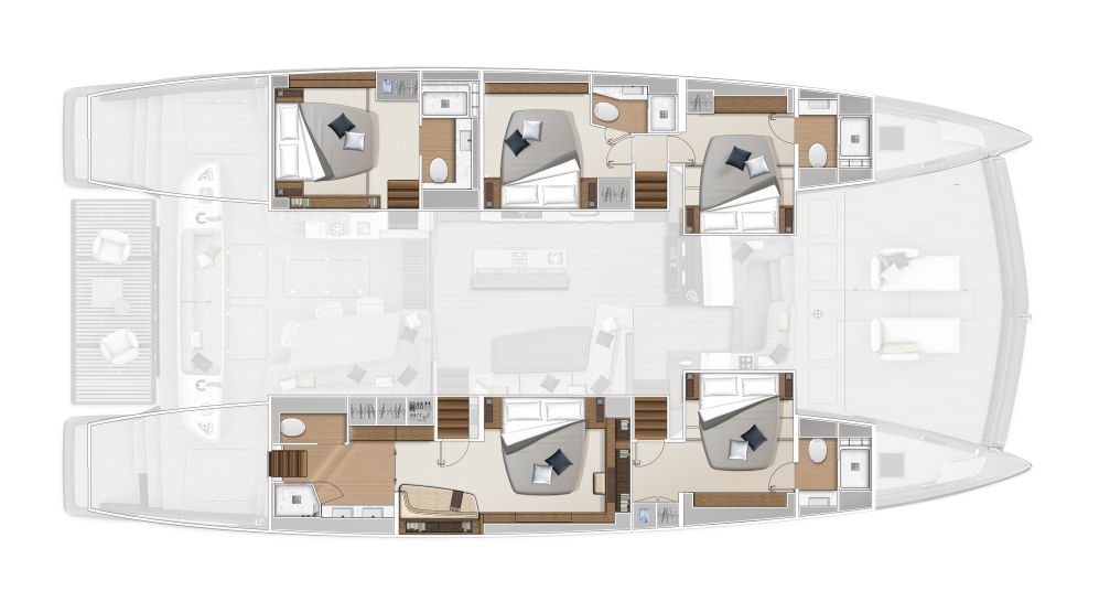 Catamaran-Sixty_7_layout_cuisine-centrale-5-cabines