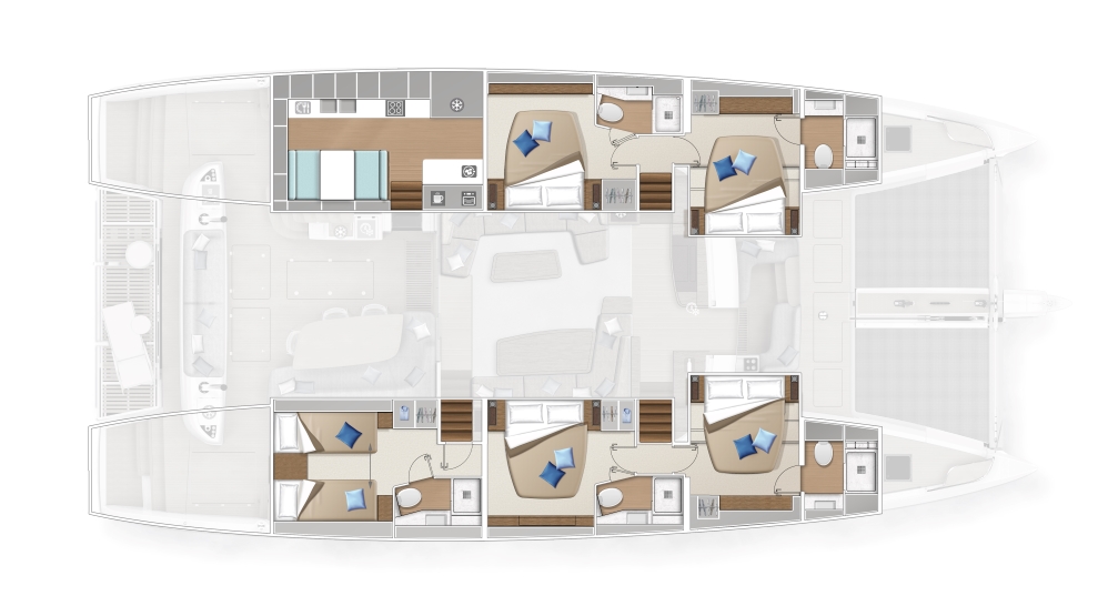 LAYOUT-CATAMARAN-SIXTY5_GALLEY_DOWN_5 CABINS_5T