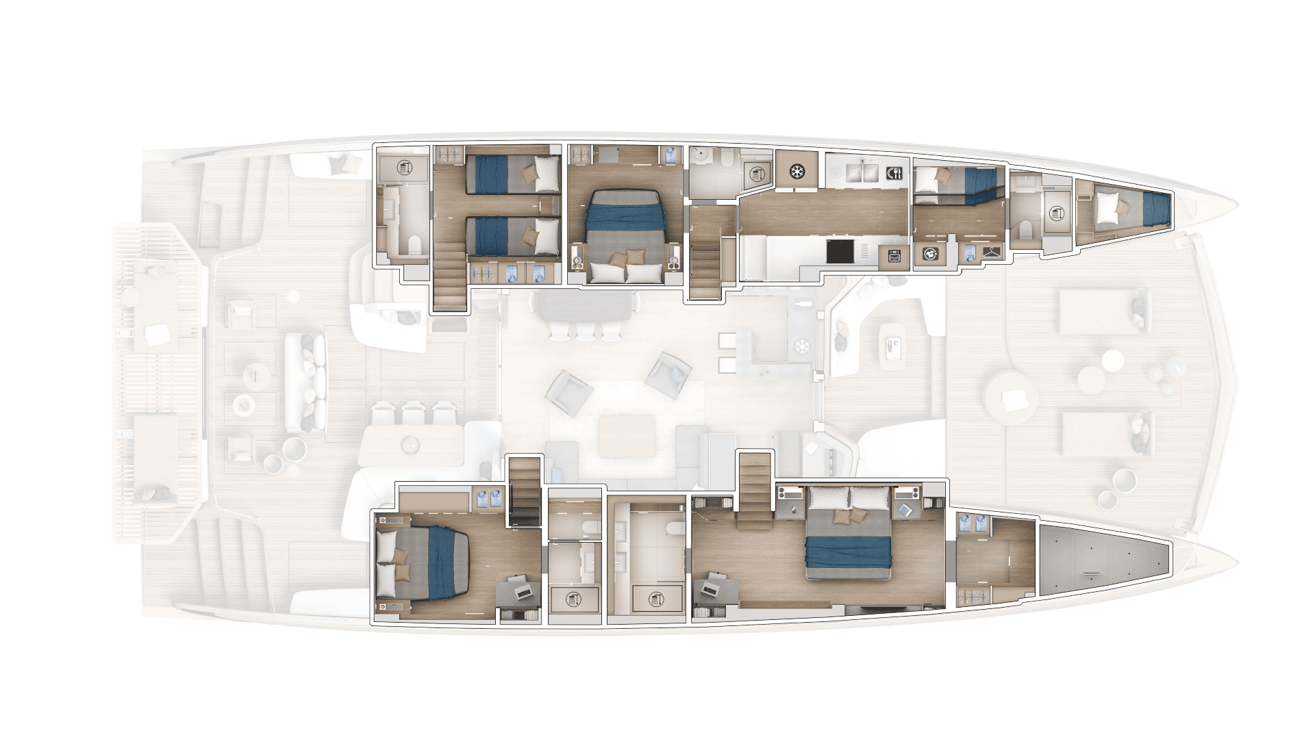 catamaran-lagoon-eighty-3-galley-down-layout